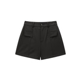 Women's High-Waisted A-Line Wide-Leg Shorts